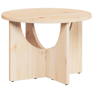 Τραπεζάκι σαλονιού Φυσικό 50 x 50 x 35 cm Μασίφ ξύλο πεύκου