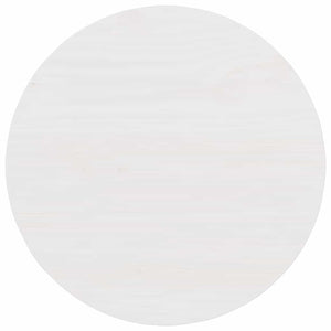Τραπεζάκι σαλονιού Λευκό 50 x 50 x 35 cm Μασίφ ξύλο πεύκου