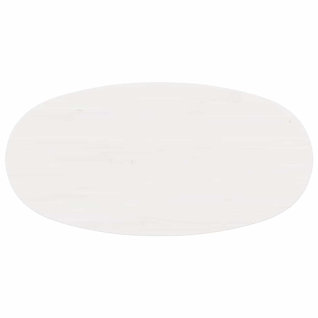 Τραπεζάκι σαλονιού Λευκό 80 x 40 x 35 cm Στερεά ξυλεία πεύκου