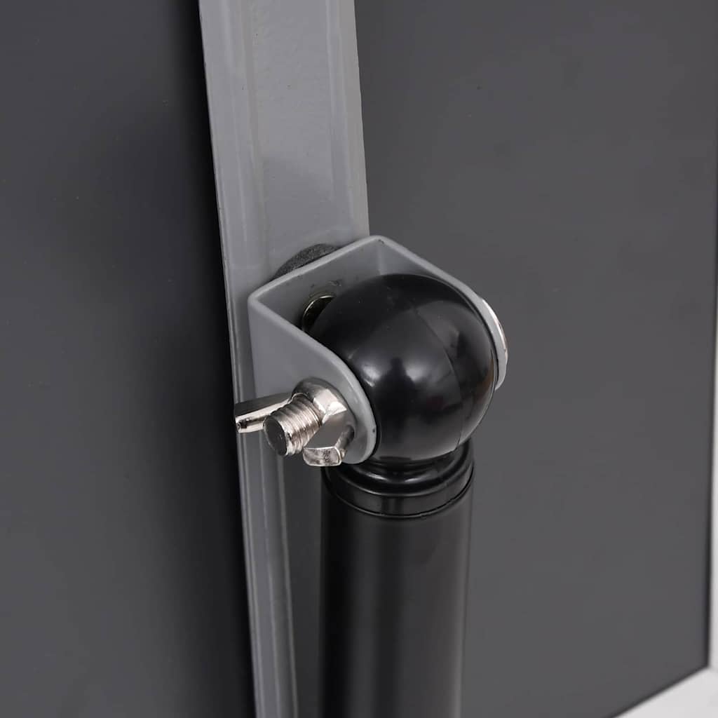 Βάσεις Αφισών 2 pcs Μαύρο 45 x 32,7 x 108 εκ. Αλουμίνιο