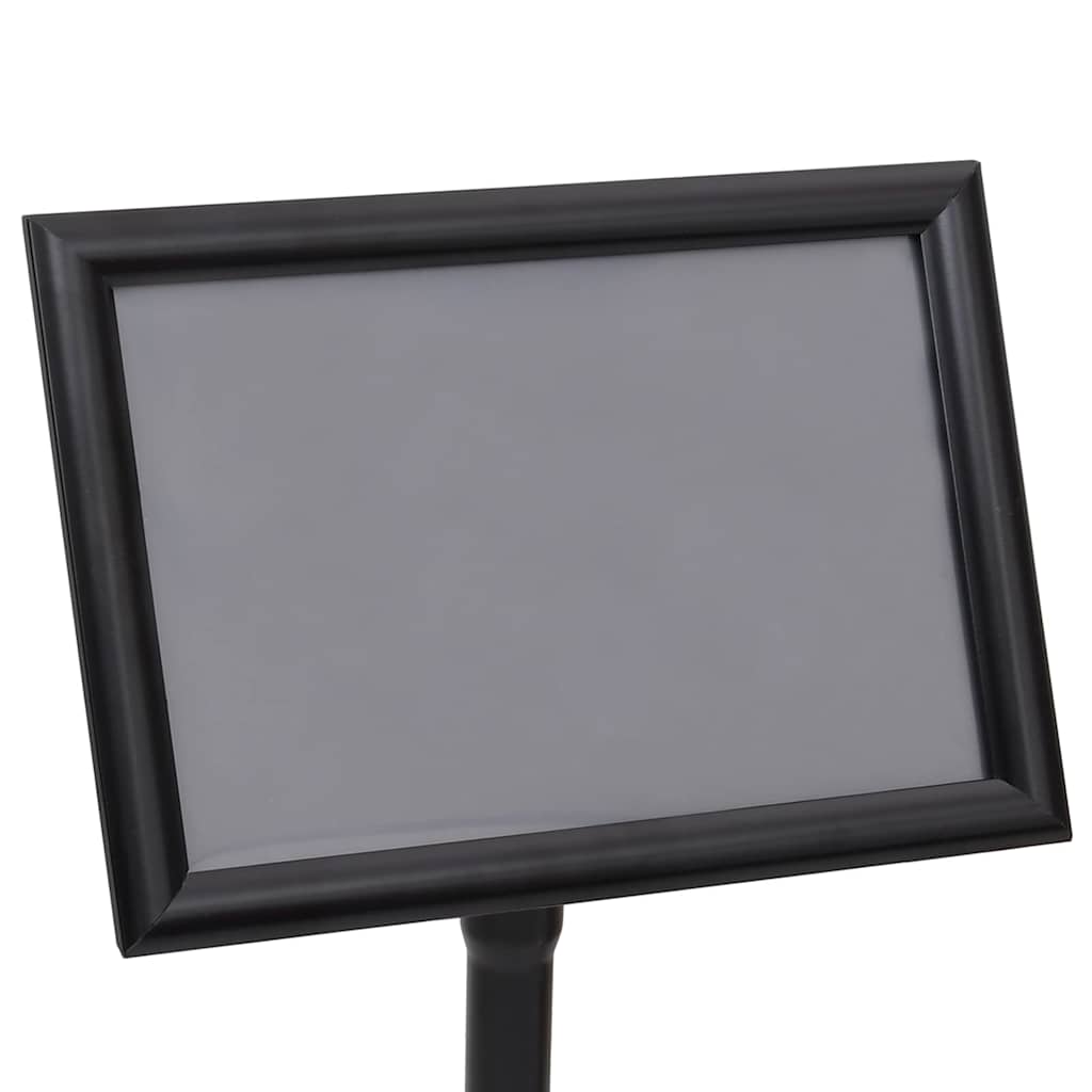 Βάσεις Αφισών 2 pcs Μαύρο 45 x 32,7 x 108 εκ. Αλουμίνιο