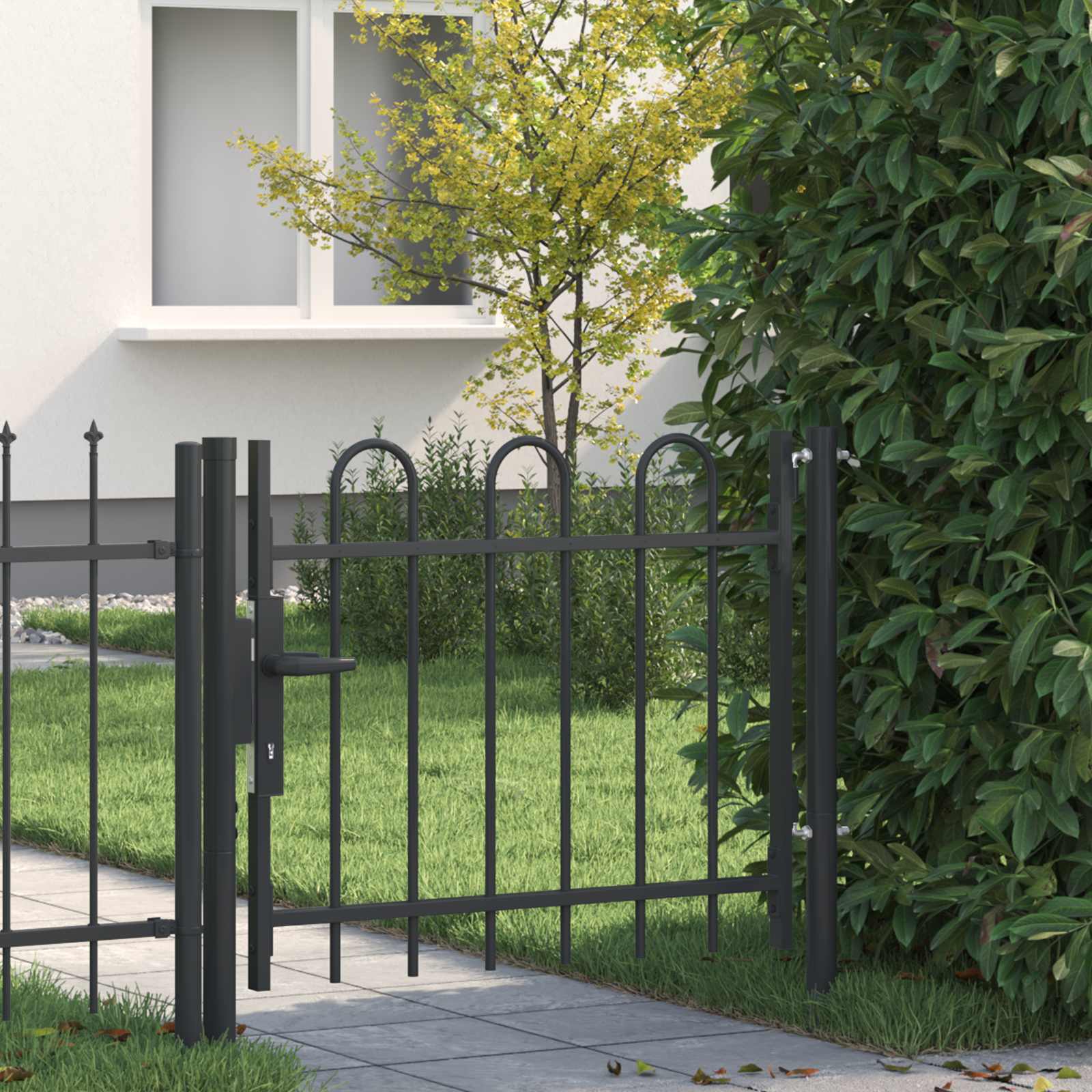 Πύλη Φράχτη BOXTEL 103 x 124,5 εκ Χάλυβας με επίστρωση πούδρας