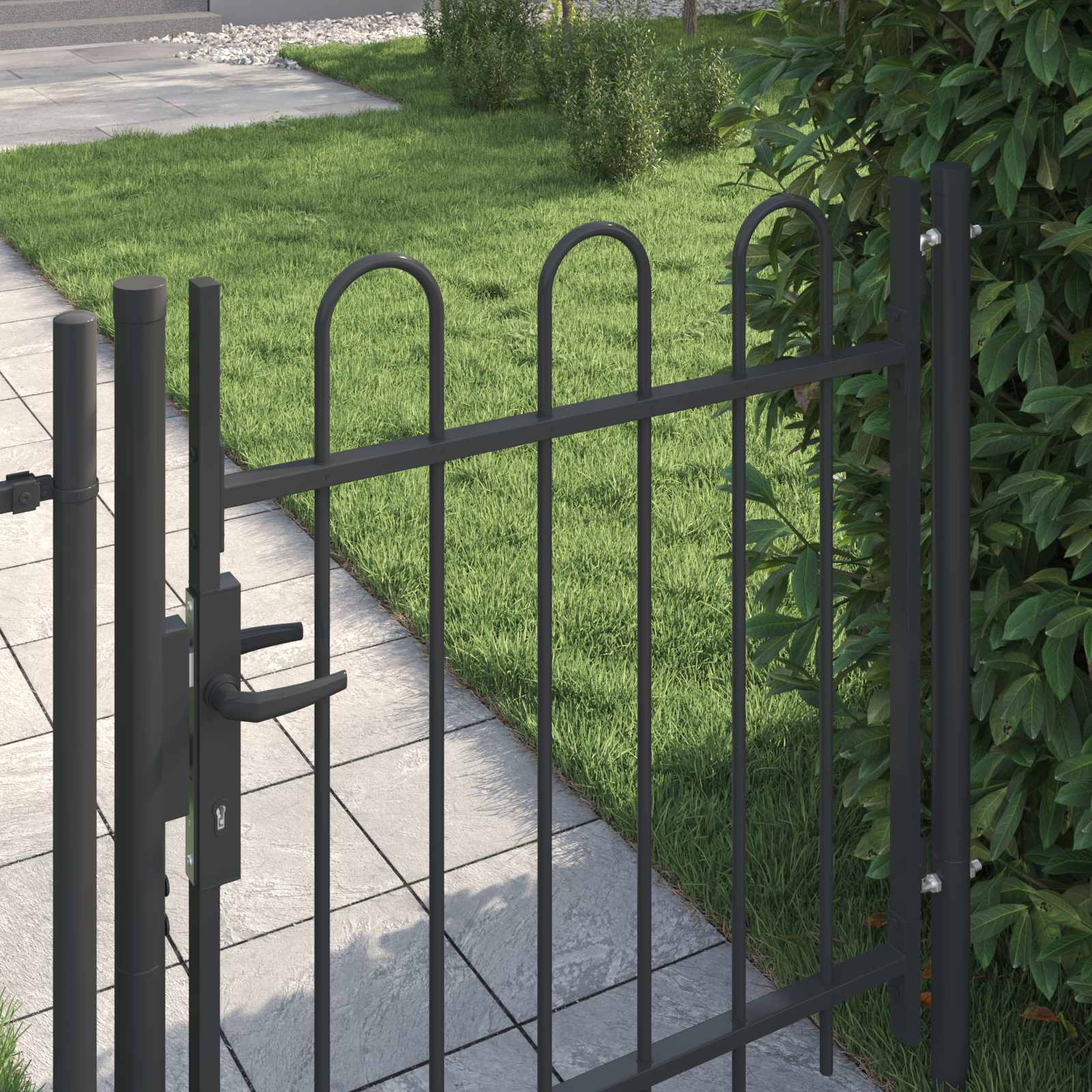 Πύλη Φράχτη BOXTEL 103 x 150 cm Χάλυβας με επίστρωση πούδρας - Pakobazaar