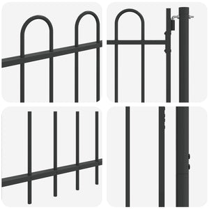 Πύλη Φράχτη BOXTEL 103 x 175 cm Χάλυβας με επίστρωση πούδρας - Pakobazaar