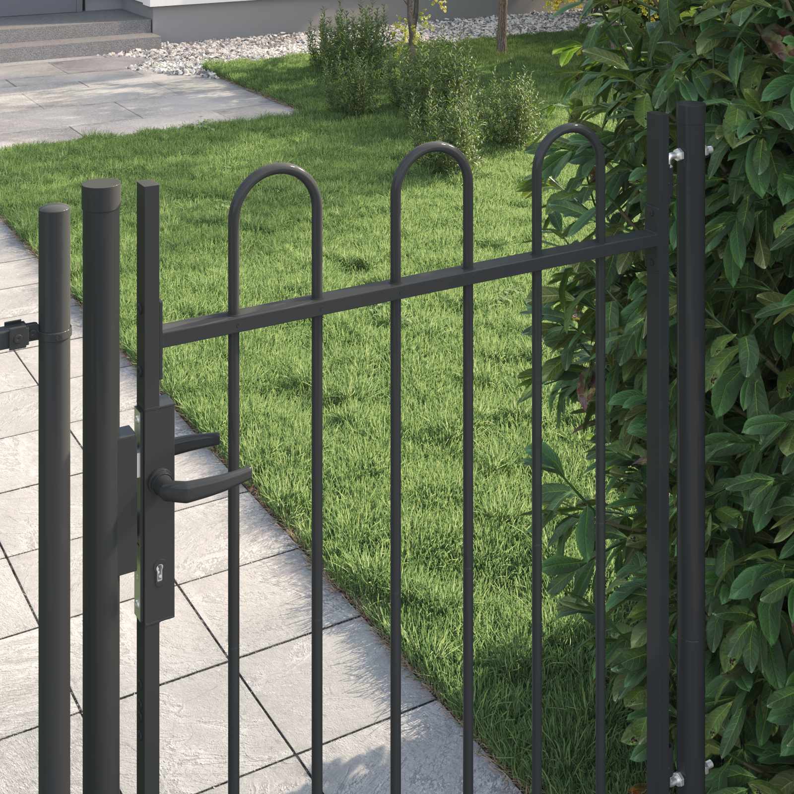 Πύλη Φράχτη BOXTEL 103 x 175 cm Χάλυβας με επίστρωση πούδρας