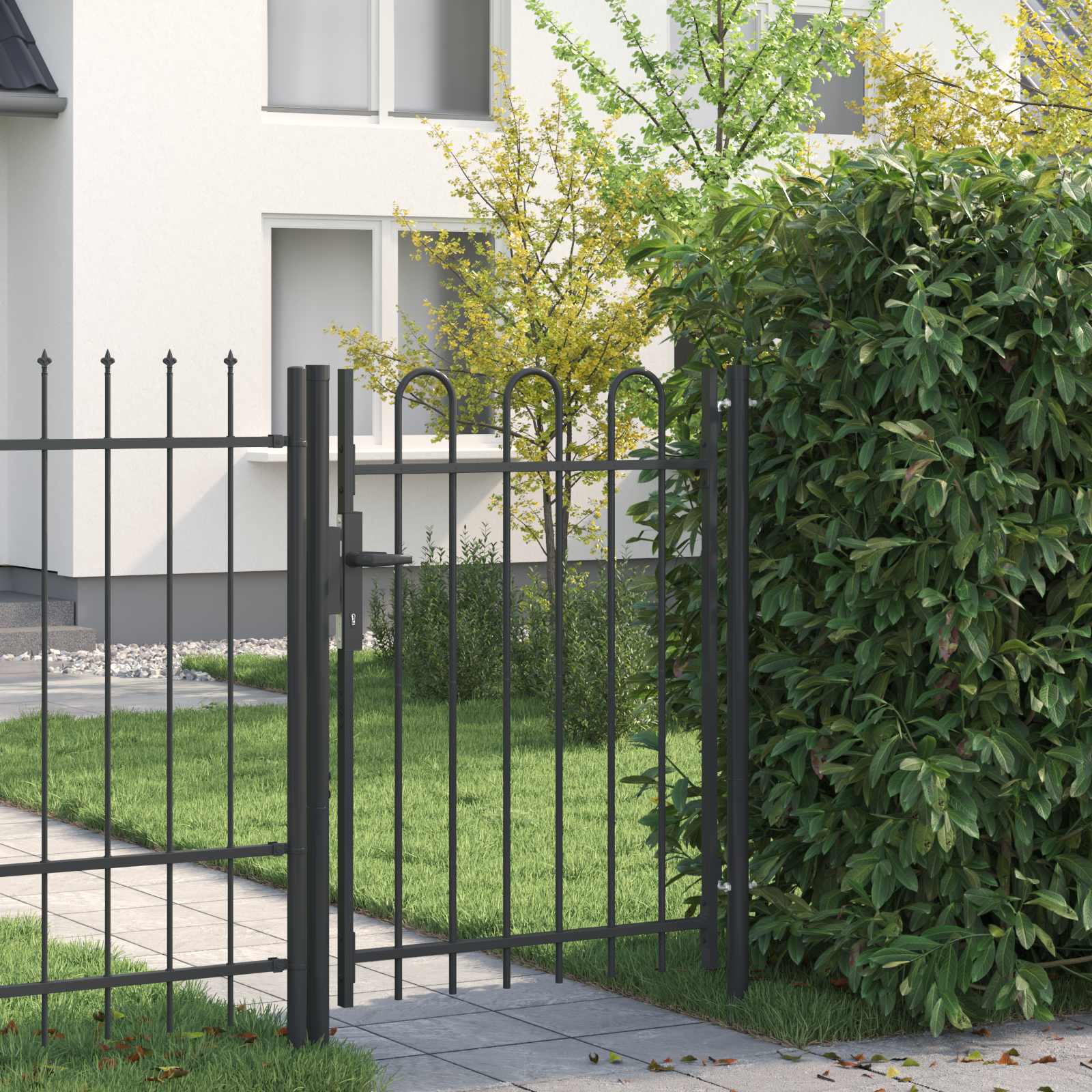 Πύλη Φράχτη BOXTEL 103 x 175 cm Χάλυβας με επίστρωση πούδρας