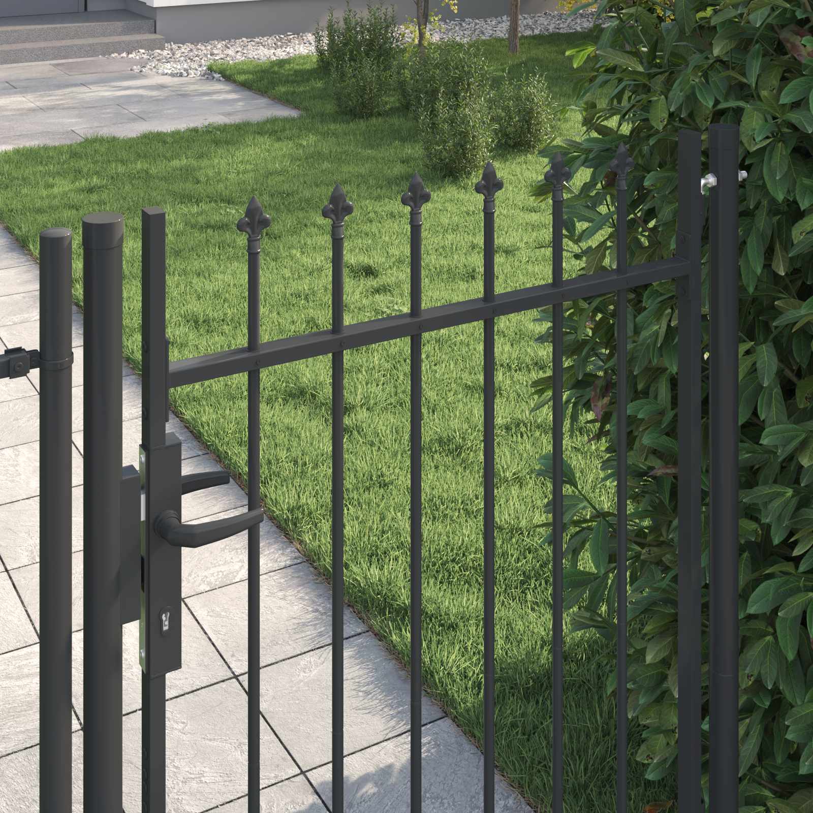 Πύλη Φράχτη BOXTEL 103 x 175 cm Χάλυβας με επίστρωση πούδρας