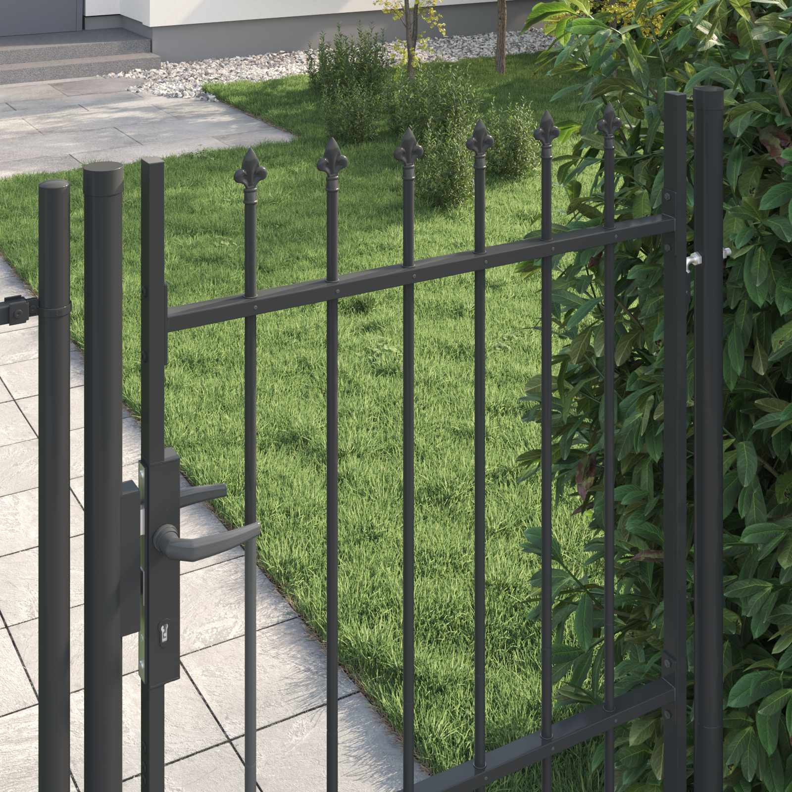 Πύλη Φράχτη BOXTEL 103 x 200 cm Χάλυβας με επίστρωση πούδρας