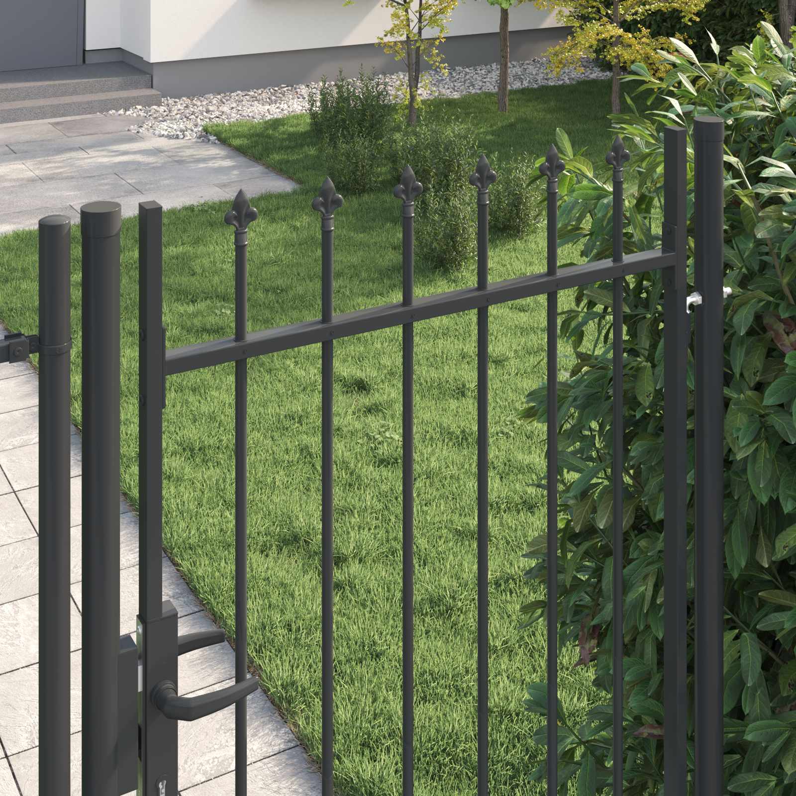 Πύλη Φράχτη BOXTEL 103 x 225 cm Χάλυβας με επίστρωση πούδρας - Pakobazaar