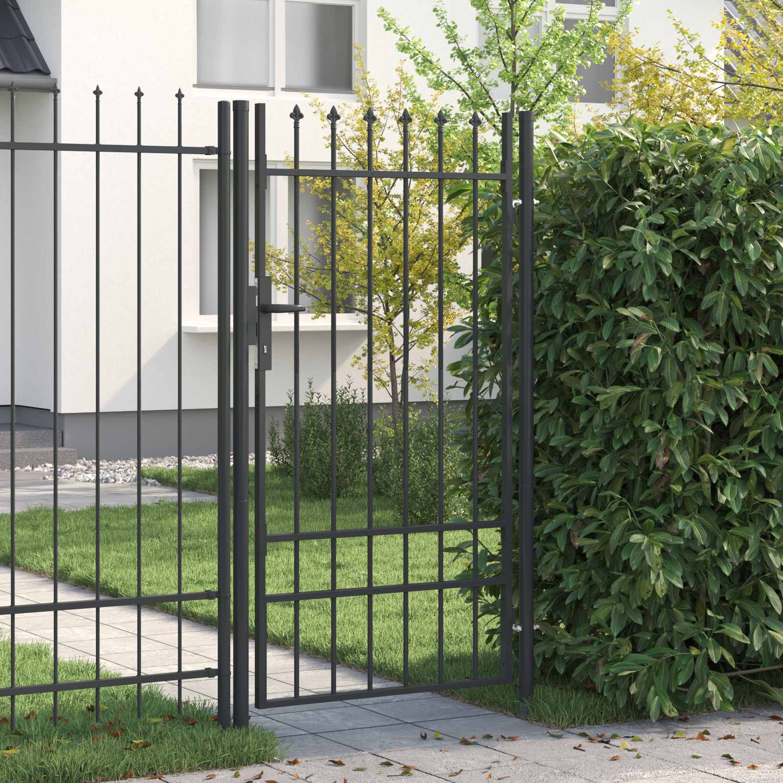 Πύλη Φράχτη BOXTEL 103 x 225 cm Χάλυβας με επίστρωση πούδρας - Pakobazaar