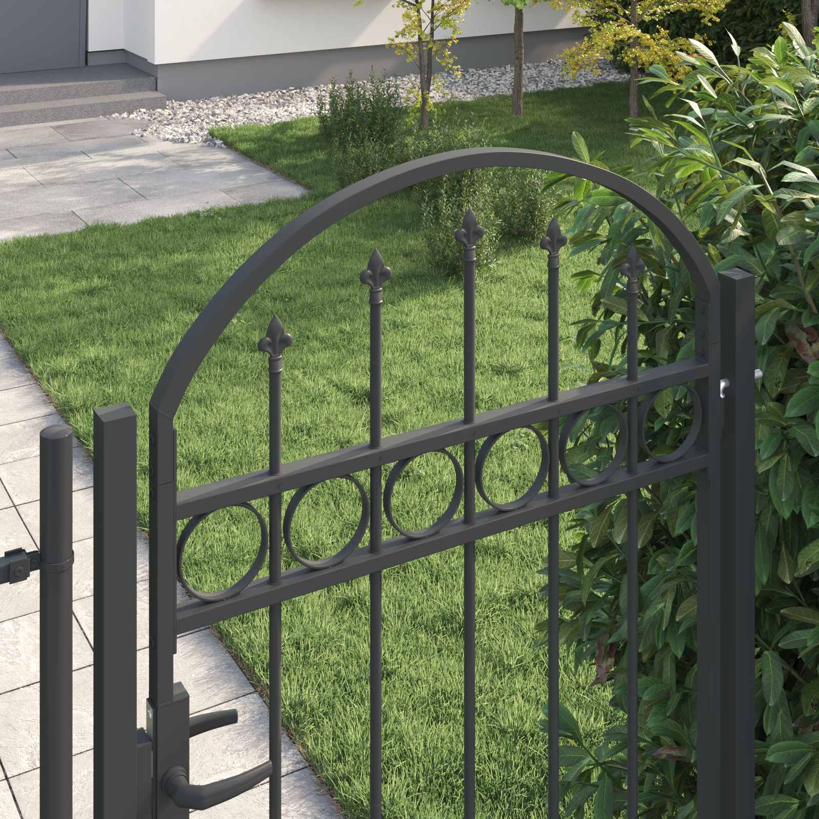 Πύλη Φράχτη ASSEN 100 x 175 cm Χάλυβας με επίστρωση πούδρας