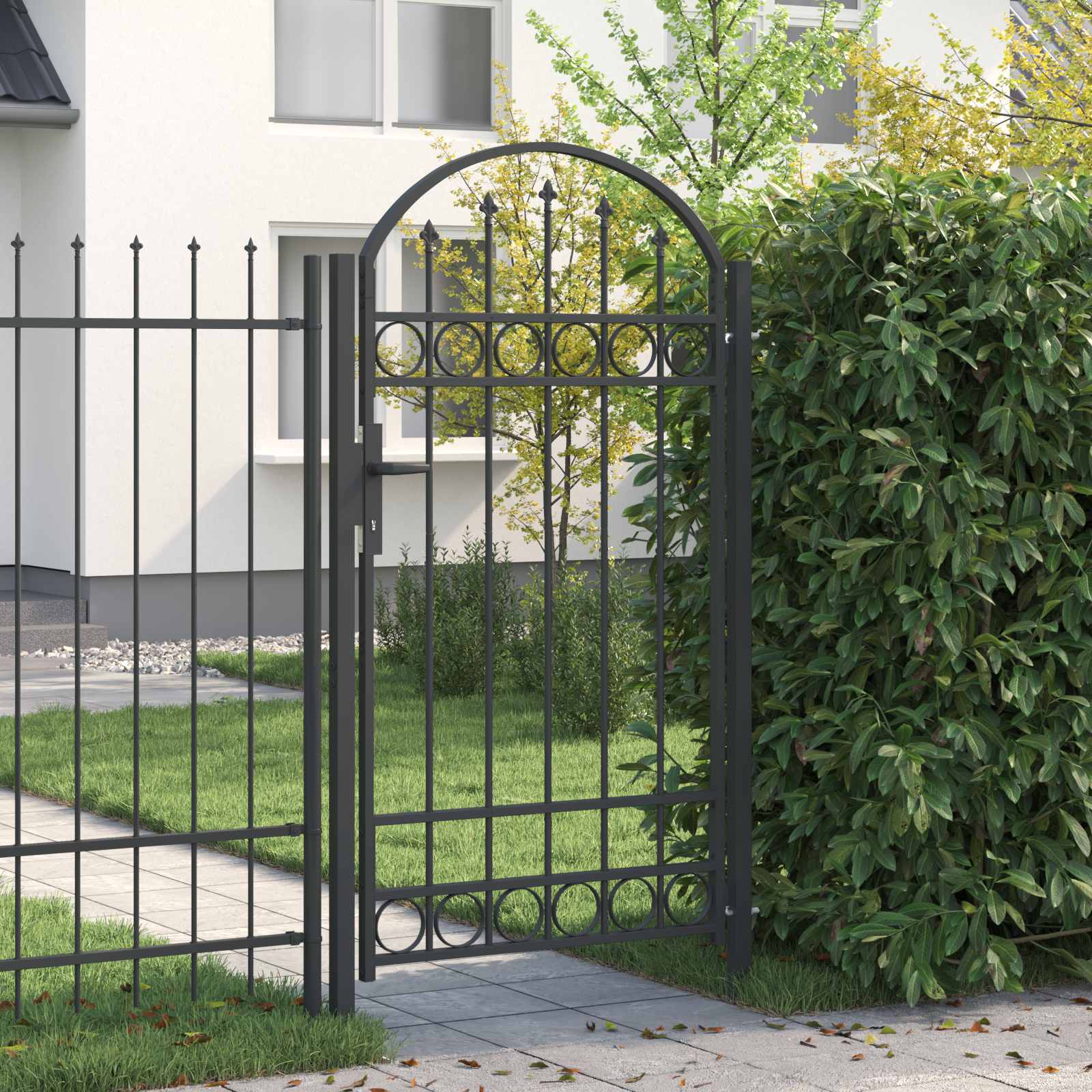 Πύλη Φράχτη ASSEN 100 x 175 cm Χάλυβας με επίστρωση πούδρας