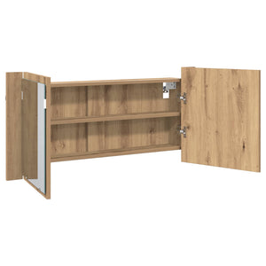 LED Καθρέφτης Ντουλάπας Artisan Oak 100 x 12 x 45 εκατοστά - Pakobazaar