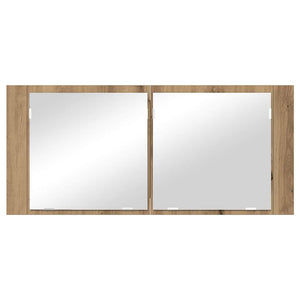 LED Καθρέφτης Ντουλάπας Artisan Oak 100 x 12 x 45 εκατοστά - Pakobazaar