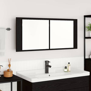 LED Καθρέφτης Ντουλάπας Μαύρη Οξυά 100 x 12 x 45 εκατοστά - Pakobazaar