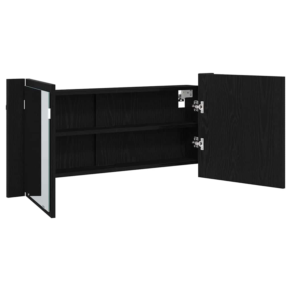 LED Καθρέφτης Ντουλάπας Μαύρη Οξυά 100 x 12 x 45 εκατοστά - Pakobazaar