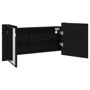 LED Καθρέφτης Ντουλάπας Μαύρη Οξυά 100 x 12 x 45 εκατοστά - Pakobazaar