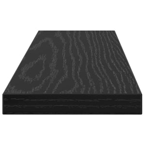 Ράφι Βιβλίων 4 pcs Μαύρο 40 x 10 x 1,5 cm Επεξεργασμένο ξύλο - Pakobazaar