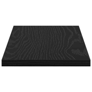 Ράφι Βιβλίων 4 pcs Μαύρο 40 x 20 x 1,5 cm Επεξεργασμένο ξύλο - Pakobazaar