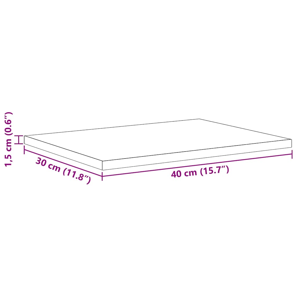 Ράφι Βιβλίων 4 pcs Μαύρο 40 x 30 x 1,5 cm Επεξεργασμένο ξύλο - Pakobazaar
