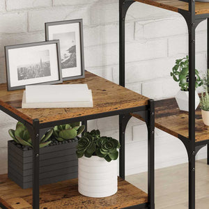 Ράφι Βιβλίων 4 pcs Καφέ 40 x 40 x 1,5 cm Επεξεργασμένο ξύλο - Pakobazaar