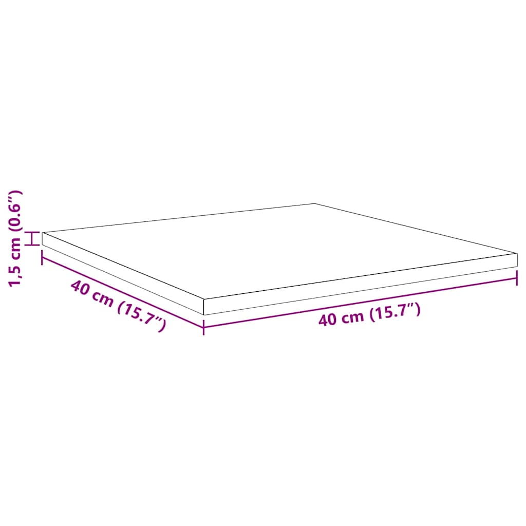 Ράφι Βιβλίων 4 pcs Μαύρο 40 x 40 x 1,5 cm Επεξεργασμένο ξύλο - Pakobazaar
