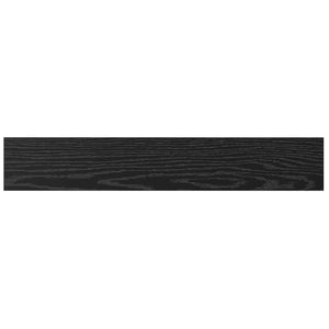 Ράφι Βιβλίων 4 pcs Μαύρο 60 x 10 x 1,5 cm Επεξεργασμένο ξύλο - Pakobazaar