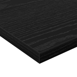 Ράφι Βιβλίων 4 pcs Μαύρο 60 x 30 x 1,5 cm Επεξεργασμένο ξύλο - Pakobazaar