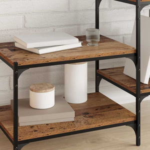Ράφι Βιβλίων 4 pcs Καφέ 60 x 40 x 1,5 cm Επεξεργασμένο ξύλο - Pakobazaar