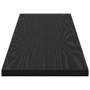 Ράφι Βιβλίων 3 επίπεδα 4 τμχ. 80 x 20 x 1,5 cm Μαύρο - Pakobazaar