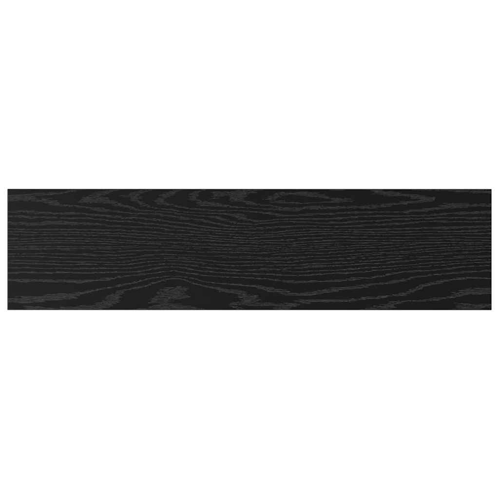 Ράφι Βιβλίων 4 pcs Μαύρο 80 x 20 x 1,5 cm Επεξεργασμένο ξύλο - Pakobazaar