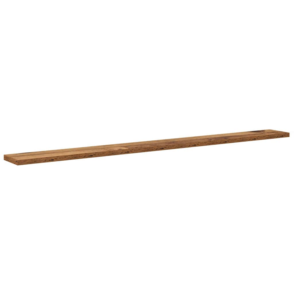 Ράφι Βιβλίων 4 pcs Καφέ 100 x 10 x 1,5 cm Επεξεργασμένο ξύλο - Pakobazaar