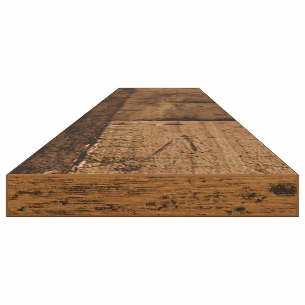 Ράφι Βιβλίων 4 pcs Καφέ 100 x 10 x 1,5 cm Επεξεργασμένο ξύλο - Pakobazaar
