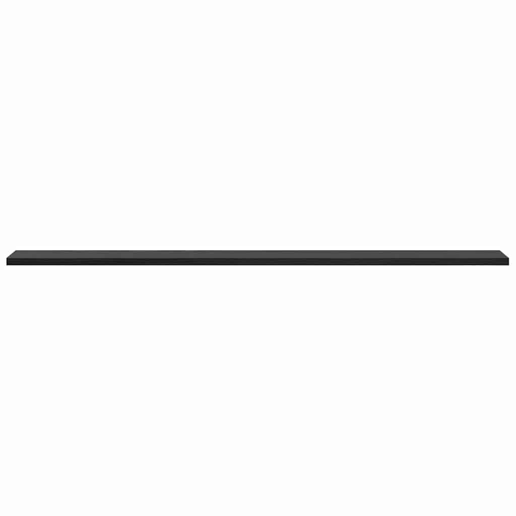 Ράφι Βιβλίων 4 pcs Μαύρο 100 x 10 x 1,5 cm Επεξεργασμένο ξύλο - Pakobazaar