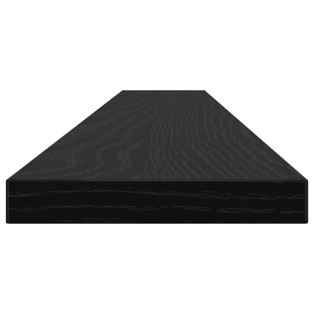 Ράφι Βιβλίων 4 pcs Μαύρο 100 x 10 x 1,5 cm Επεξεργασμένο ξύλο - Pakobazaar
