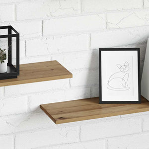 Ράφι Βιβλίων 4 pcs Καφέ 100 x 20 x 1,5 cm Επεξεργασμένο ξύλο - Pakobazaar