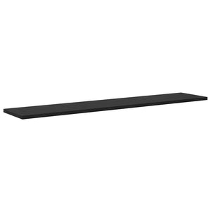 Ράφι Βιβλίων 4 pcs Μαύρο 100 x 20 x 1,5 cm Επεξεργασμένο ξύλο - Pakobazaar