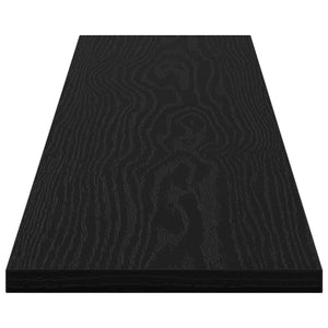 Ράφι Βιβλίων 4 pcs Μαύρο 100 x 20 x 1,5 cm Επεξεργασμένο ξύλο - Pakobazaar