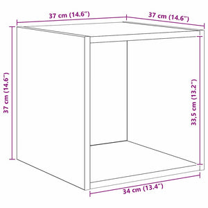 Ντουλάπα Τοίχου Επιτοίχιο Παλιό ξύλο 37 x 37 x 37 εκ