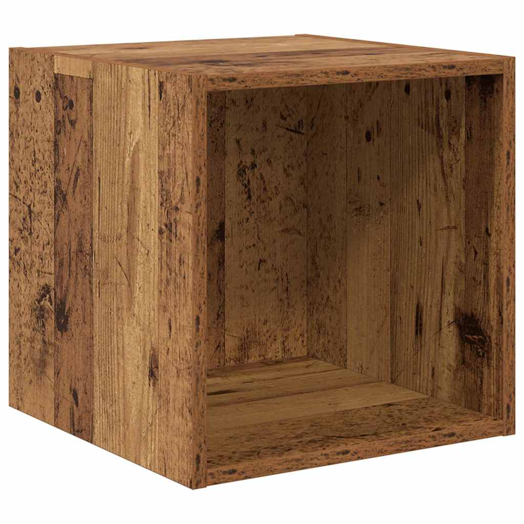 Ντουλάπα Τοίχου με ράφι 2 pcs Παλιό ξύλο 37 x 37 x 37 εκ - Pakobazaar