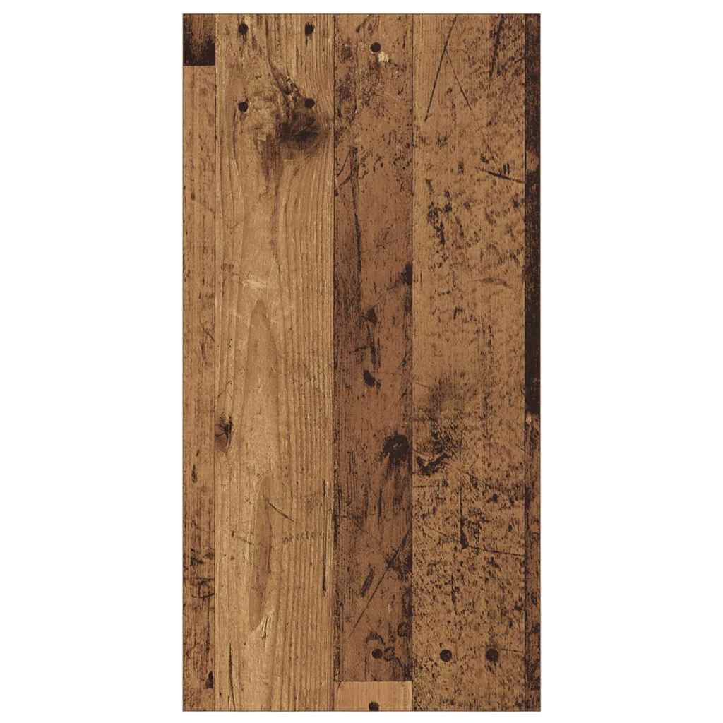 Σετ επίπλου τηλεόρασης Επιτοίχιο Παλιό Ξύλο 37 x 37 x 72 εκ