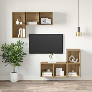 Σετ επίπλου τηλεόρασης 37 x 37 x 72 εκ Artisan Oak