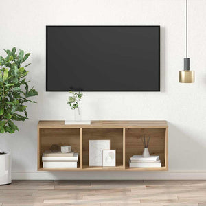 Σετ επίπλου τηλεόρασης Επιτοίχιο Artisan Oak 37 x 37 x 107 εκ - Pakobazaar