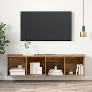 Σετ επίπλου τηλεόρασης 37 x 37 x 142,5 εκ Παλιό Ξύλο