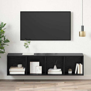 Σετ επίπλου τηλεόρασης 37 x 37 x 142,5 εκ Μαύρη Οξυά