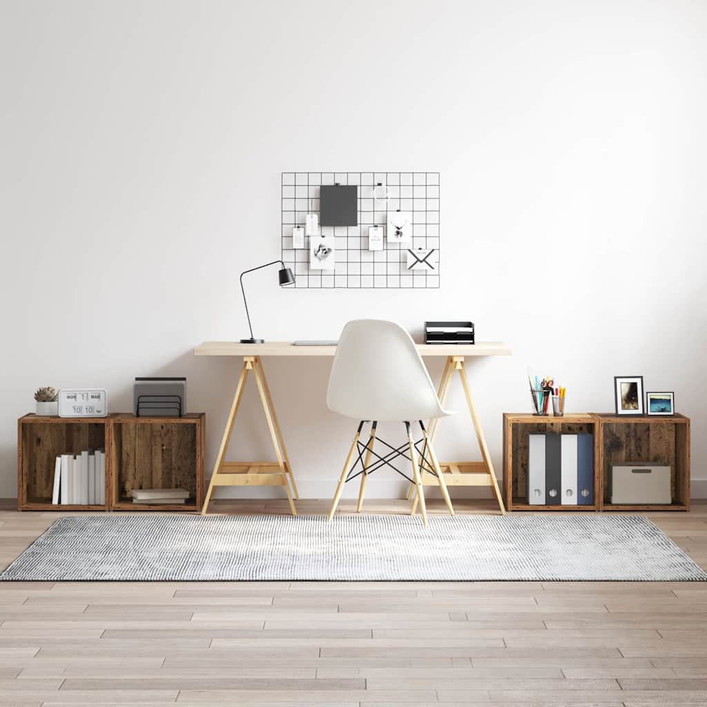 Σετ επίπλου τηλεόρασης 4 pcs Παλιό Ξύλο 37 x 35 x 37,5 εκ - Pakobazaar