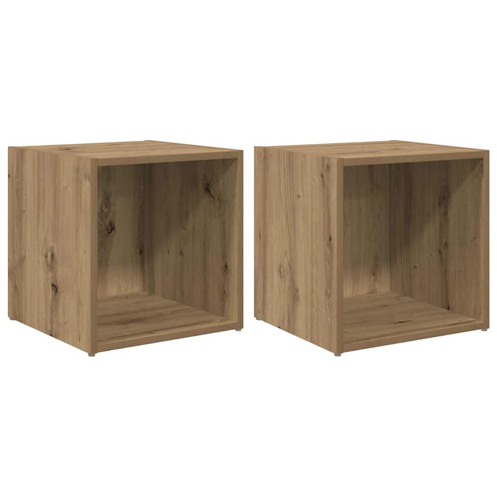 Σετ επίπλου τηλεόρασης 2 pcs Artisan Oak 37 x 35 x 37,5 εκ - Pakobazaar