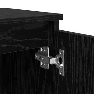 Κομοδίνο Μαύρη Οξυά 40 x 30 x 50 cm Επεξεργασμένο Ξύλο