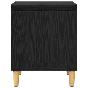 Κομοδίνο Μαύρη Οξυά 40 x 30 x 50 cm Επεξεργασμένο Ξύλο