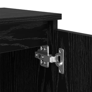 Κομοδίνο Μαύρη Οξυά 40 x 30 x 50 cm Επεξεργασμένο Ξύλο
